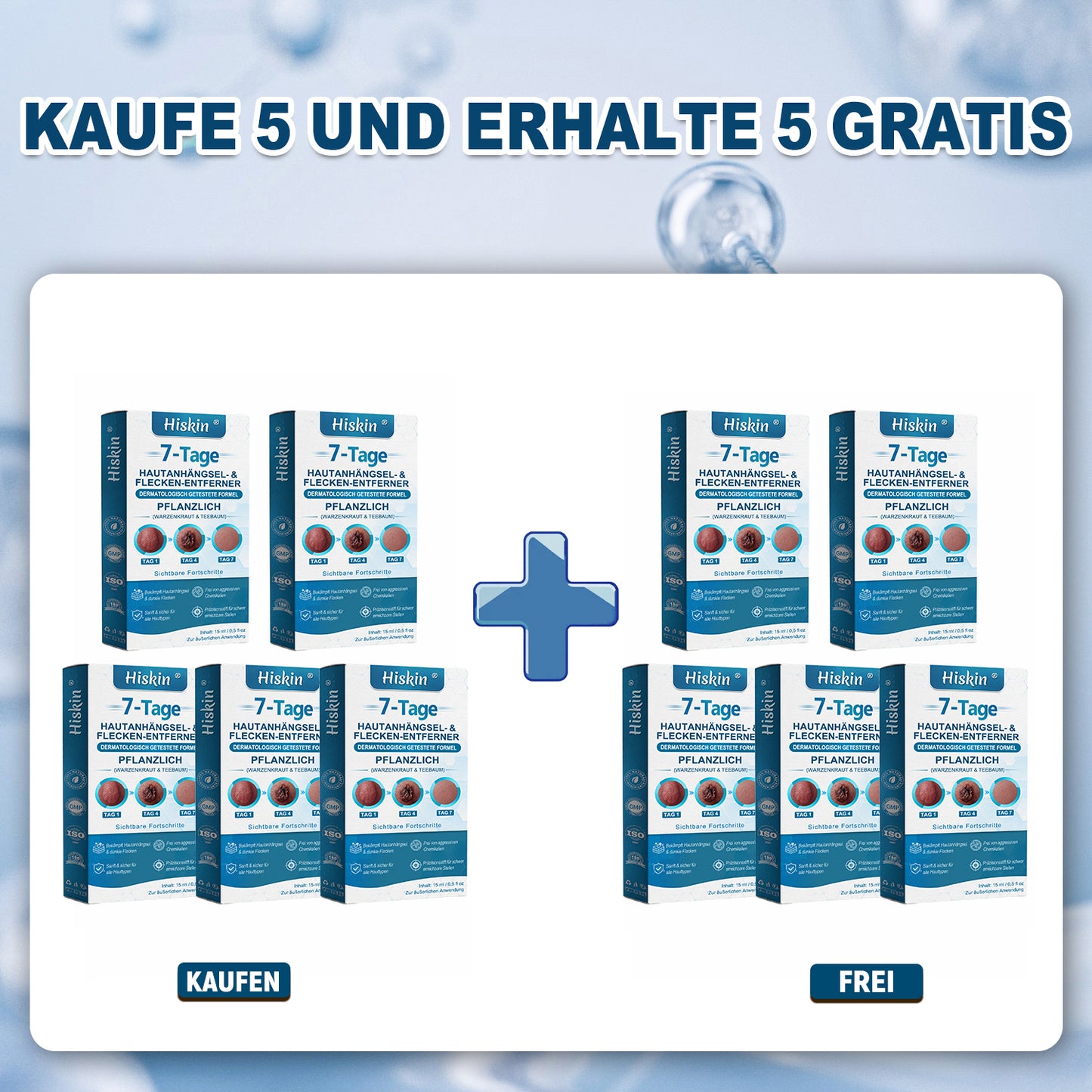 HISKIN®🇩🇪7-Tage-Hautmakel- & Hautanhängsel-Entferner💧Schmerzfreier Rollerball-Stift zur schonenden Entfernung von Hautanhängseln und Hautflecken – narbenfrei